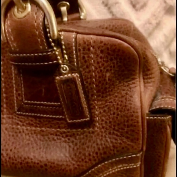 VINTAGE COACH SATCHEL , mint condition , outside and inside perfect - Picture 5 of 9